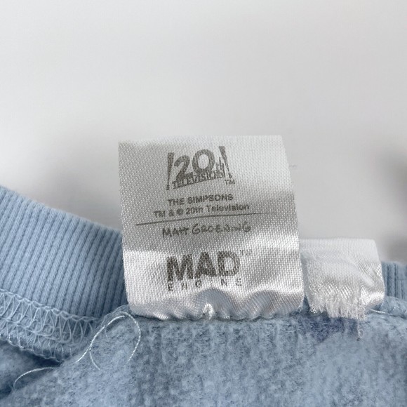 Mad Engine Women's Size XS Lisa Simpson NATURE LOVER Blue Tie Dye Sweatshirt - Picture 5 of 14